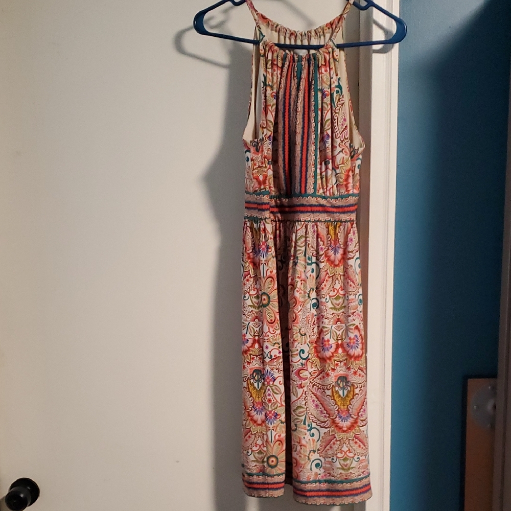 London Times Multicolor Patterned Dress